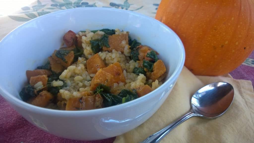 Kale and Butternut Squash Risotto