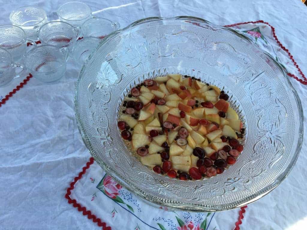 You can add sparkling water, selzer or wine to make this seasonal punch!