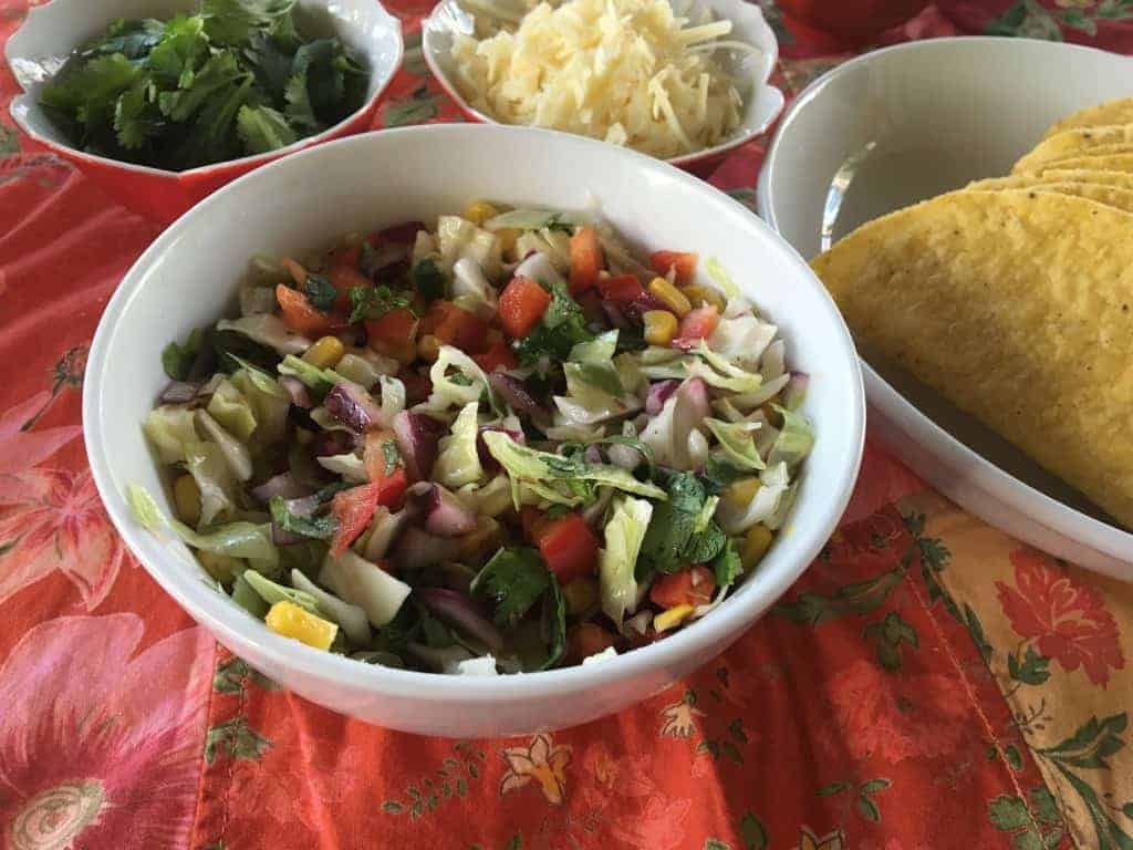 Make this colorful slaw for your taco bar!