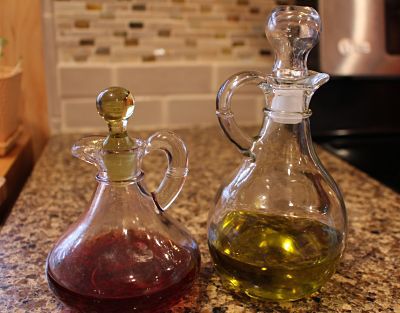 Making salad dressings with olive oil is a great treat for your heart and taste buds!